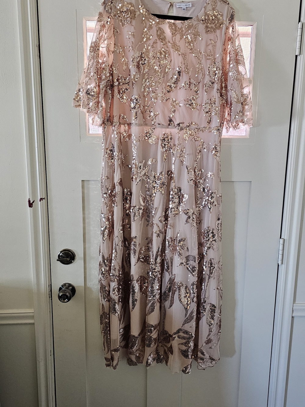 Baltic Born Blush Pink Sequin Dress